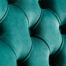 Set Of 2 65 Cm Dining Chairs In Velvet For Kitchen And Dining Room - 綠色 - 查看 9
