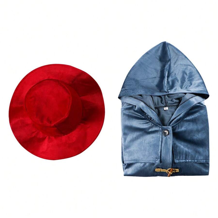 Disfraz para actuaciones en fiestas, chaqueta de cosplay del oso Paddington estilo película con sombrero, traje para presentaciones escénicas de cosplay. - El oso Paddington con sombrero - Ver 1