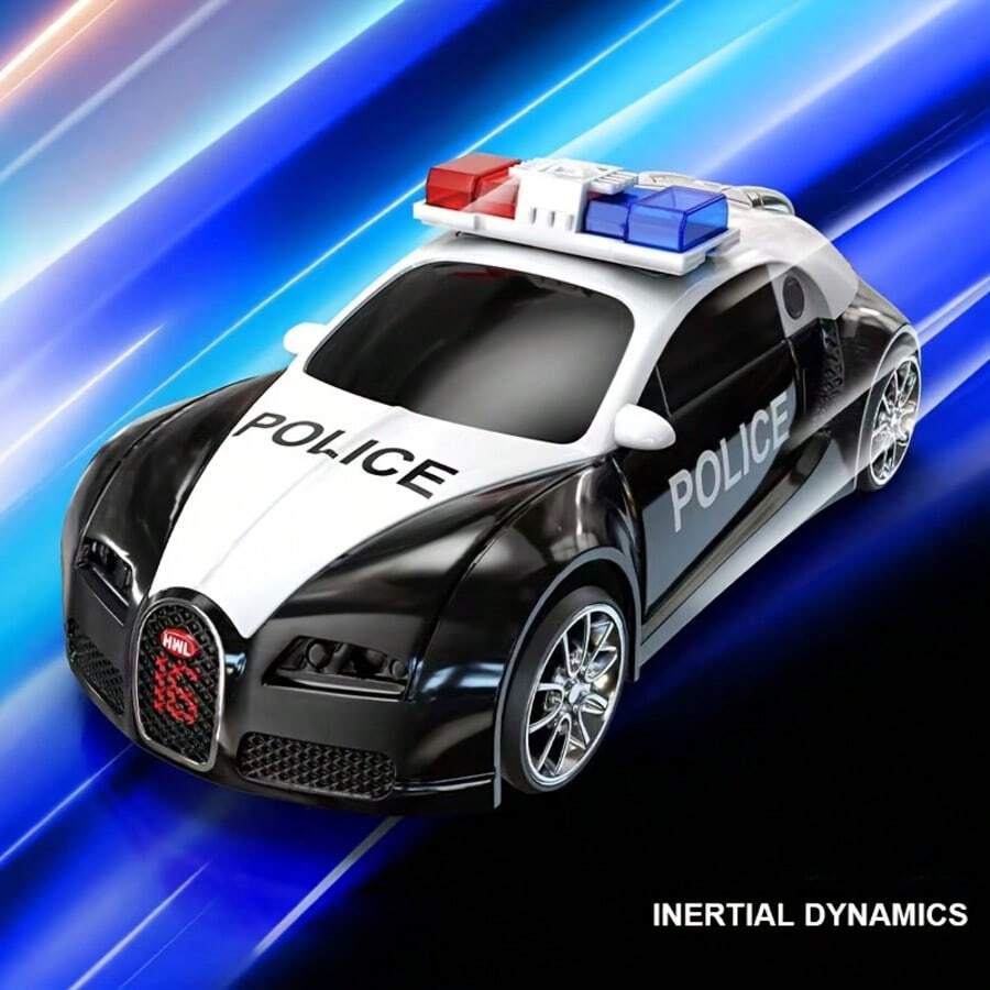 Children's Inertia Drift Car New UV Colorful Racing Car Boy Gift Realistic Model Toy - Multicolor - View 1