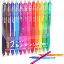 12pcs Colorful Erasable Gel Pen Set, 0.5mm Fine Tip, Cute Design, Side-Click Mechanism, Suitable For Writing, Drawing, Planning, Office And School Supplies, Easily Erase Mistakes, Back To School Essential - Sets - View 9