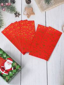 24/12/1pc Christmas Red Envelope, Gold Foil Design Christmas Cash Envelope, Merry Christmas Decoration, Christmas Party Supplies, Home Christmas Decor, Christmas Gift, Winter Decoration, Christmas Decor, Christmas Decoration, Christmas Decoration - Red - View 11