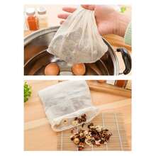Bolsa de filtro de té con cordón, infusor de bolsa de té multifuncional, bolsa de filtro de té, bolsa de algodón ajustable para té chino - Multicolor - Ver 5