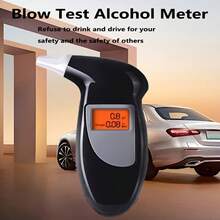 1pc Portable Digital Alcohol Tester - Without Battery, Accurate Blood Alcohol Content Measurement, Compact And User-Friendly Design, Suitable For Car Safety And Personal Use - Alcohol Tester - View 3