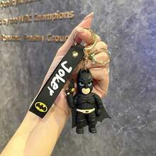 Warner Bros 1 buah Gantungan Kunci Batman Asli, Gantungan Kunci Dekoratif, Aksesori Liontin Boneka Lucu, Dekorasi Gantungan Tas, Aksesori Tas Hadiah, Hadiah Ulang Tahun dan Aksesori Liburan Inovatif (Model Acak) - MultiWarna - View 4