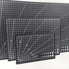 A3 A4 A5 尺寸單面印刷桌面多功能黑色切割墊，手工切割墊 DIY 工具墊 - 黑色A4 - 查看 4