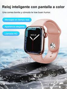 ONEEKA Diseñado para actividades al aire libre, este versátil reloj inteligente es perfecto para el uso diario. Con su motor integrado y la tecnología de movimiento inteligente FitPro, es ideal para los amantes del fitness y un regalo perfecto para Navidad o cumpleaños. - Rosa - Ver 1
