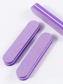 20 Piece Purple Nail File Set, Matte Cushioned Nail Art Sponge Tool, Portable Nail File For Hand And Foot Care Beginners, Easy To Operate Nail Tools - Multicolor - View 10