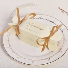 10/20pcs Small Candy Boxes With Ribbon, Wedding Favor Boxes Suitable For Party Snacks, Birthday Gift Bags, Small Desserts And Chocolate Packaging Boxes - View 6