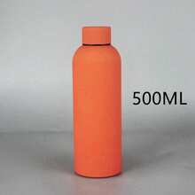 1個多色 500/750ml/17/25oz 保溫水壺，小口設計，時尚造型；高級戶外霧面運動水壺，大容量，適合徒步和攀岩；派對和禮物的理想選擇；返校必備 - 彩色 - 查看 23