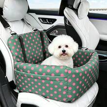 1件裝四季通用寵物車用床墊，高品質泡棉可折疊加高寵物車床，防水寵物座椅保護墊，適用於汽車與戶外使用 - 彩色 - 查看 1