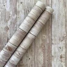 1 Roll White Distressed Wood Grain Contact Paper, Peel And Stick Waterproof Removable Vinyl Wallpaper For Kitchen Cabinet Countertop Drawer Lining, Home Renovation Decor - Gray-brown - View 14