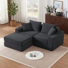 Loveeat Cloud Sofa Modular Seating Set, Frameless Sofa With Non-Slip Base, Comfortable Sofa Bed For Personalized Living Spaces, Modern Modular Sofa - Dark Grey - View 2