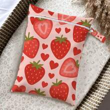 Cute Summer Fruit Print Wet Dry Separation Swimming Bag, Girly Beach & Pool Pouch, Lightweight Travel Storage Organizer - Multicolor - View 44