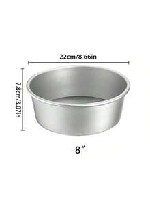 Round Cake Mold Non-Stick Baking Pan Suitable For Various Desserts Aluminum Rolled Edge Suitable For Chiffon Cake And More - Multicolor - View 10