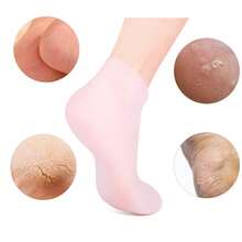 2/4pcs Silicone Foot Moisturizing Socks, Suitable For Cracked And Dry Feet, Personal Foot Care Product, Can Be Used With Foot Cream, High Elasticity Silicone Moisturizing Socks - Moisturizing Socks - View 2