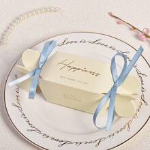 10/20pcs Small Candy Boxes With Ribbon, Wedding Favor Boxes Suitable For Party Snacks, Birthday Gift Bags, Small Desserts And Chocolate Packaging Boxes - View 5
