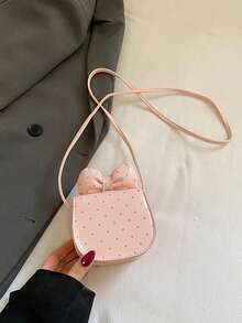 Sweet Polka Dot Bow Mini Bag, 3D Floral Girl Crossbody Bag, Macaron Multi-Color Small Purse - Multicolor - View 8