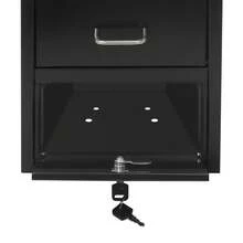 Post Mount Mailbox, Heavy Duty Lockable Mail Box, Metal Parcel Drop Box For House Outside - AS SHOWN - View 10