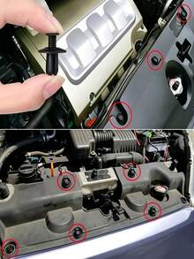 Best-Selling Car Fastener Clip Set, Universal Automotive Fender, Trunk And Bumper Replacement Fastener Clips - A - View 2