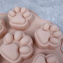Molde de pata de impresión de silimolde de pata de gato de perro molde de pata de Animal para Candy Fondant Chocolate gelpudding jabón Ice Cube Tray perro gato trata - Color aleatorio - Ver 5