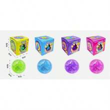 1pc Polka Dot Glitter Slow Rebound TPR Soft Squeeze Stress Ball, Highly Attractive Decompression Toy, Office Desk Gift - Multicolor - View 4