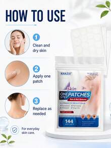 144 PIEZAS Parches de Acné de Hidrocoloide, Impermeables y a Prueba de Sudor, Uso de Día y Noche, Invisibles y Sin Acumulación, Suaves y No Irritantes, Refrescantes y Amigables con la Piel - Ver 6