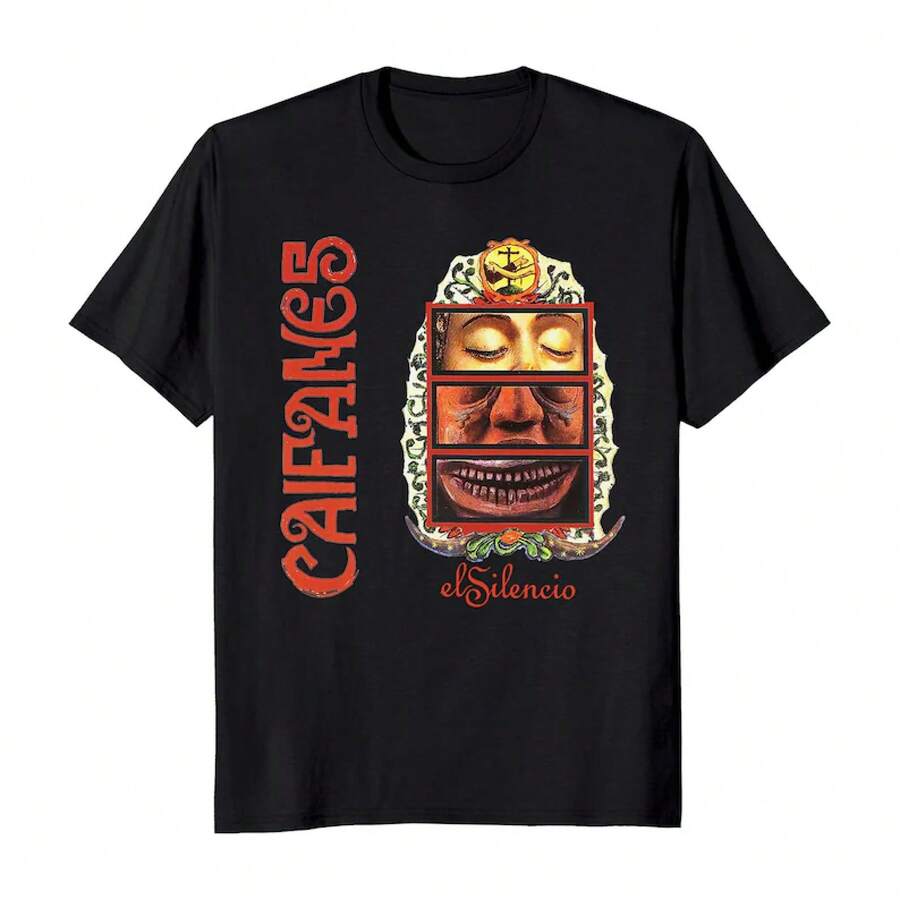 Caifanes El Silencio Men's T-Shirt. - Black - View 1