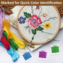 150個刺繡線軸，塑膠刺繡線收納盒，白色縫紉機線軸，適用十字繡，線架縫紉收納，針線活用品 - A - 查看 7