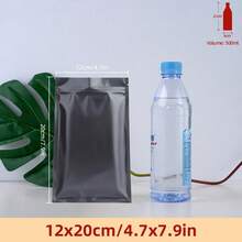 50/100個可重複密封鋁箔袋，啞光彩色紅色Mylar袋，附平面拉鍊鎖，適用於食品儲存袋、糖果餅乾零食、口紅、珠飾、零售包裝、情人節節日婚禮派對禮品用品 - 彩色 - 查看 130
