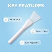 Cọ bôi mặt nạ silicon hình xẻng đầu phẳng mới, dễ sử dụng, dễ vệ sinh, nhỏ gọn, đơn giản và tiện dụng - Nhiều màu - Xem 12