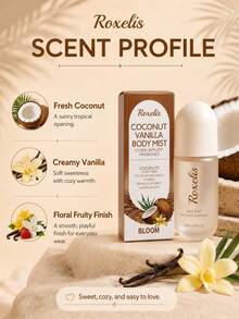 Fragrância corporal de coco e baunilha de 50ml. Um aroma fresco e elegante que exala sofisticação. Uma fragrância de nicho com fragrância duradoura. - Multi Aromas - Ver 4