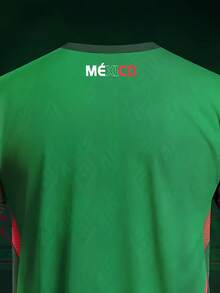 Men's Summer Football T-Shirt, Breathable, Short-Sleeved, Loose-Fitting, Moisture-Wicking. Round Neck, Washable. Youthful Style, Printed. Suitable For Everyday Wear Or On The Pitch. - 綠色 - 查看 3