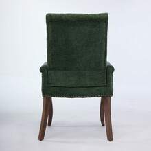 69 Cm Dining Chairs In Chenille For Kitchen And Dining Room - 橄欖綠 - 查看 7
