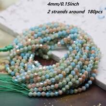 180pcs/ 200pcs 4mm 2025 Spring Multicolor Coffer Champange Color Bicone Glass Beads - Faceted Spacer Beads For DIY Jewelry - Bicone - View 51