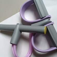 6 Tube Elastic Yoga Resistance Bands – Made Of Purple Polyvinyl Chloride Material, Suitable For Full-Body Workouts, Core Muscle Training, Arm And Leg Exercises, And Rowing Exercises. - Multicolor - View 9