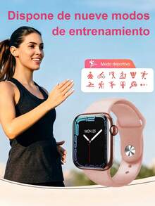 ONEEKA Diseñado para actividades al aire libre, este versátil reloj inteligente es perfecto para el uso diario. Con su motor integrado y la tecnología de movimiento inteligente FitPro, es ideal para los amantes del fitness y un regalo perfecto para Navidad o cumpleaños. - Rosa - Ver 3