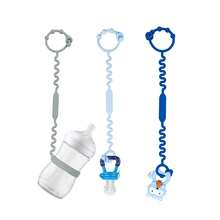 3 piezas Correa de ajustable de silicona para cochecito-Color bosque, Correa de sujeción para juguete de dentición de bebé y Correa para soporte de taza con pajita, Juguetes para bebé, Adecuado para cochecitos, sillas altas, asientos de coche - Multicolor - Ver 10