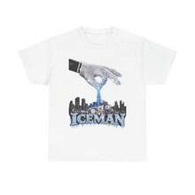 "ICEMAN" Retro Heavy Graphic T-Shirt - 白色 - 查看 1
