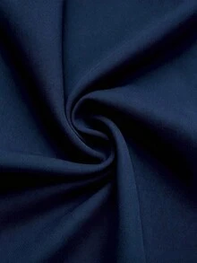 Summer Elegant Purple Halter Neck Asymmetric Two Pieces Set, Halter Neck High Collar Sleeveless Asymmetric Top With Wide Leg Pants - Dark Blue - View 9