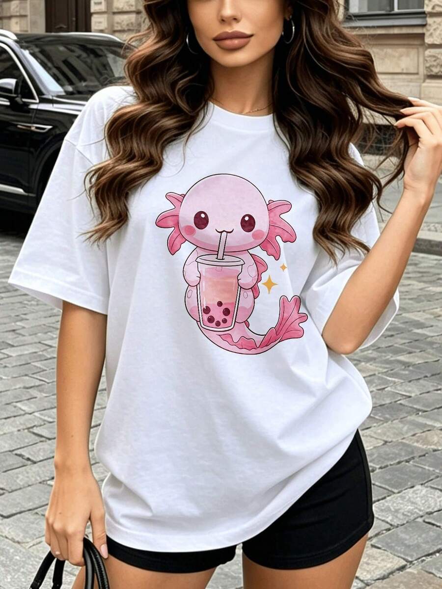 Women T-Shirts - 白色 - 查看 1