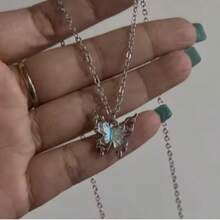 Y2K Crystal Butterfly Heart Necklace Fashion Shiny Clavicle Chain Necklaces For Women Girls New Party Gifts Jewelry - Multicolor - View 6