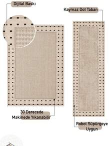 Livingroom Carpet Made In Turkey Soft Touch Machine Washable - Multicolor - View 2