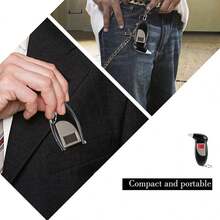 Portable Digital Alcohol Tester, Accurately Tests Blood Alcohol Content - Battery Powered, Compact Design, Ensures Car Safety, Includes Keychain (Battery Not Included) - Multicolor - View 7