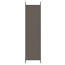 vidaXL Divisorio per ambienti a 6 pezzi, 300x200 cm, poliestere e ferro, antracite, schermo per la privacy pieghevole, divisorio mobile, camera da letto e ufficio, accessorio per la casa - grigio antracite - Visualizzare 4