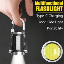 1pc Portable Keychain Flashlight Multi-Function Ultra-Small Mini Power Bank Light Waterproof Suitable For Outdoor Camping Home Emergency Portable Light - Keychain - View 6