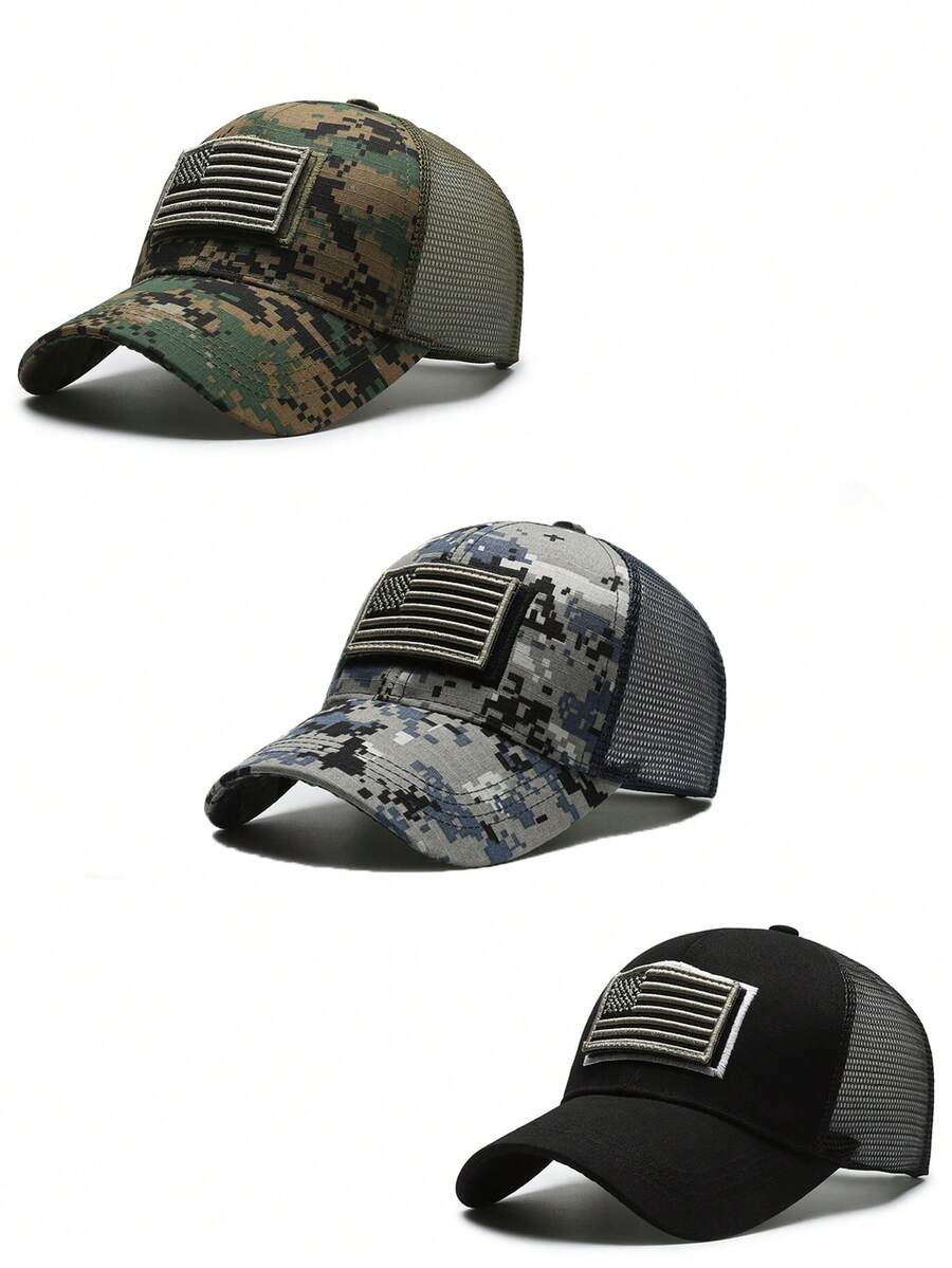 1pc/2pcs Unisex All-Season Camouflage Baseball Cap, Casual Versatile Baseball Cap, Korean Style Soft Top Sun Hat, Dad Hat, Trucker Hat, Suitable For Daily Wear. - Style Y - View 1
