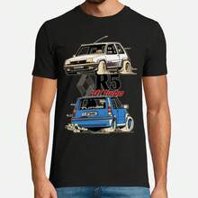 Maglietta Vintage R 5 Gt Turbo Auto cartoni animati Divertente 100% Cotone Girocollo Maniche Corte Casual Uomo Taglia S-3XL - maglietta - Visualizzare 1
