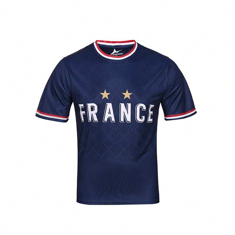 Original Patented Soccer Jerseys Of 48 Teams For The 2026 World Cup: Brazil, Argentina, England, Germany, France, Short Sleeve - 紅色和黑色 - 查看 1