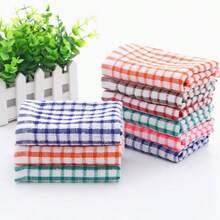 10/20pcs Of Double-Sided Dishwashing Cloths, Ideal For Kitchen Cleaning, Featuring A Non-Shedding Plaid Design, Effective As A Stain Remover Scouring Pad, Assorted Styles Available. - 10 Mixed Colors - View 3