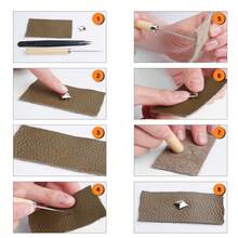 100 remaches de 10 mm, adecuados para ropa, manualidades, remaches metálicos estilo punk, se pueden usar para chaquetas de cuero, bolsos, collares para perros, etc. - multicolor - Ver 8